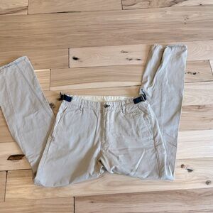 Men’s Rag & Bone Cotton Relaxed Fit Straight Leg Tan Chinos 34 (fits like a 33)